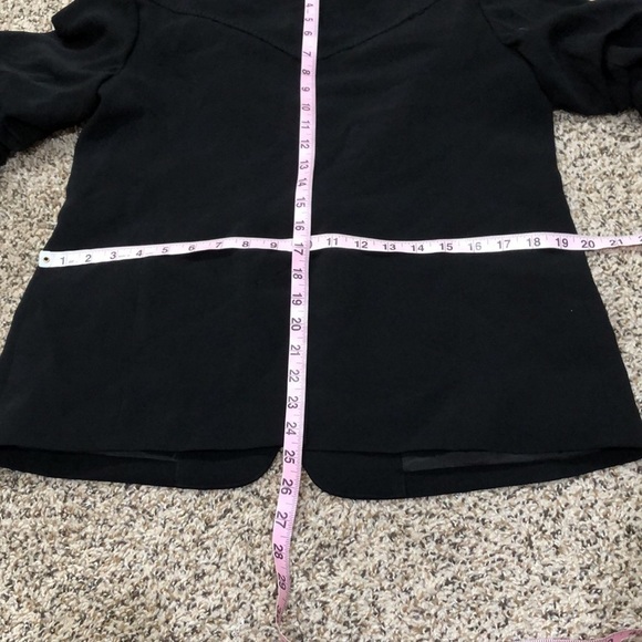 Cinq A Sept Altered Dani Fringe Blazer Size 4 Black - Picture 11 of 13